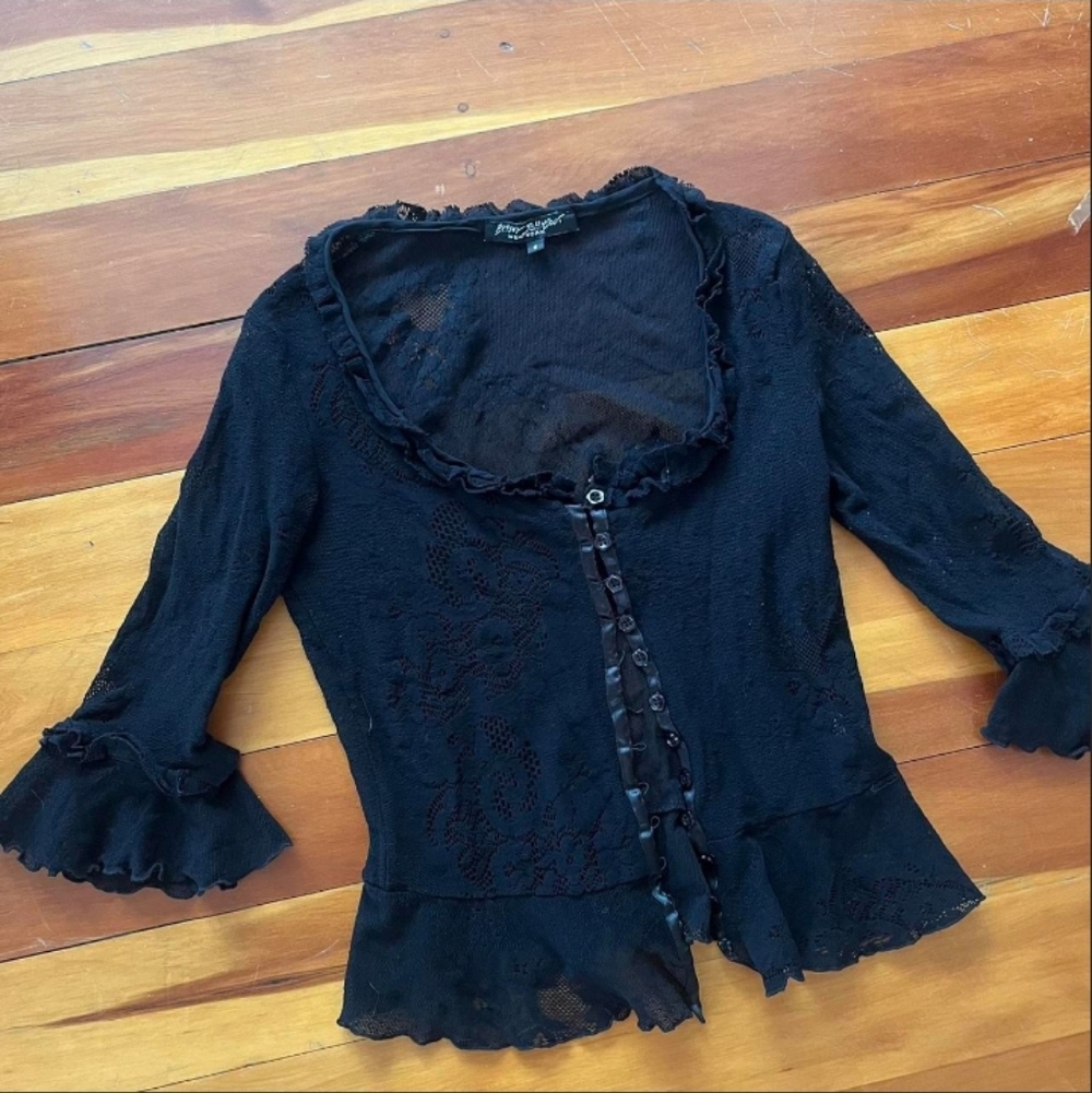 Betsey Johnson Lace Blouse S